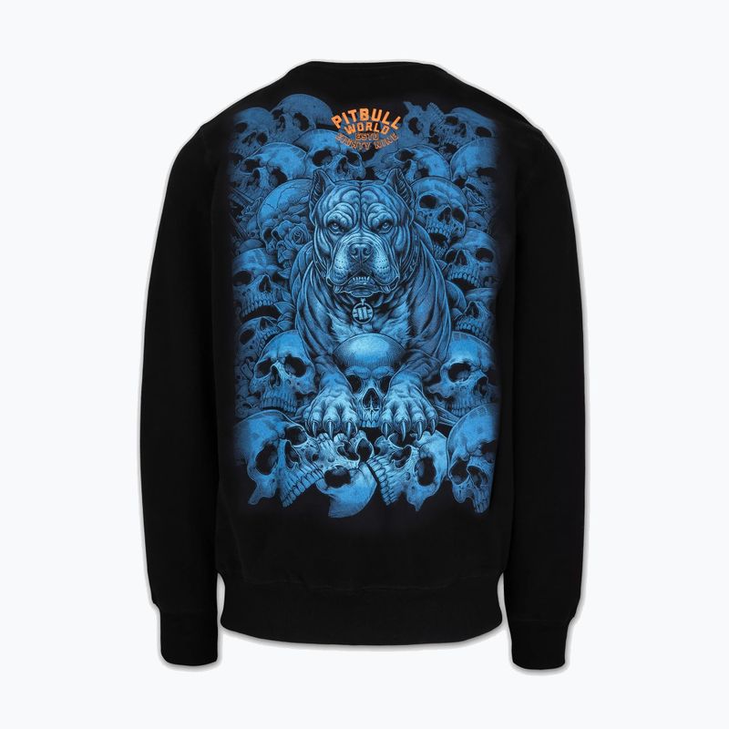 Férfi pulóver Pitbull Crewneck Guardian Angel black 2