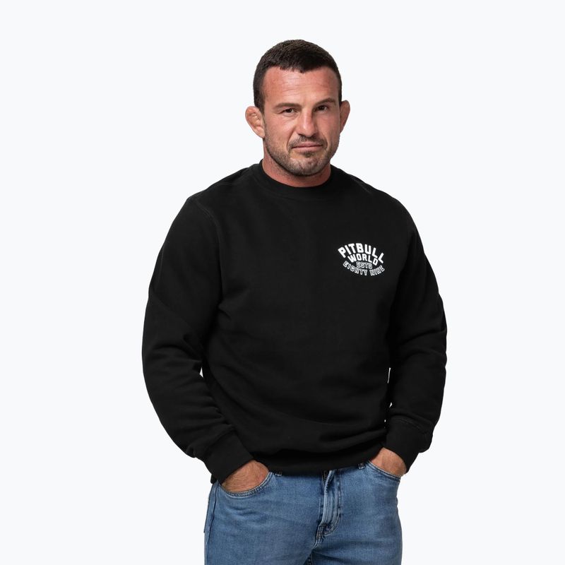 Férfi pulóver Pitbull Crewneck Hero black