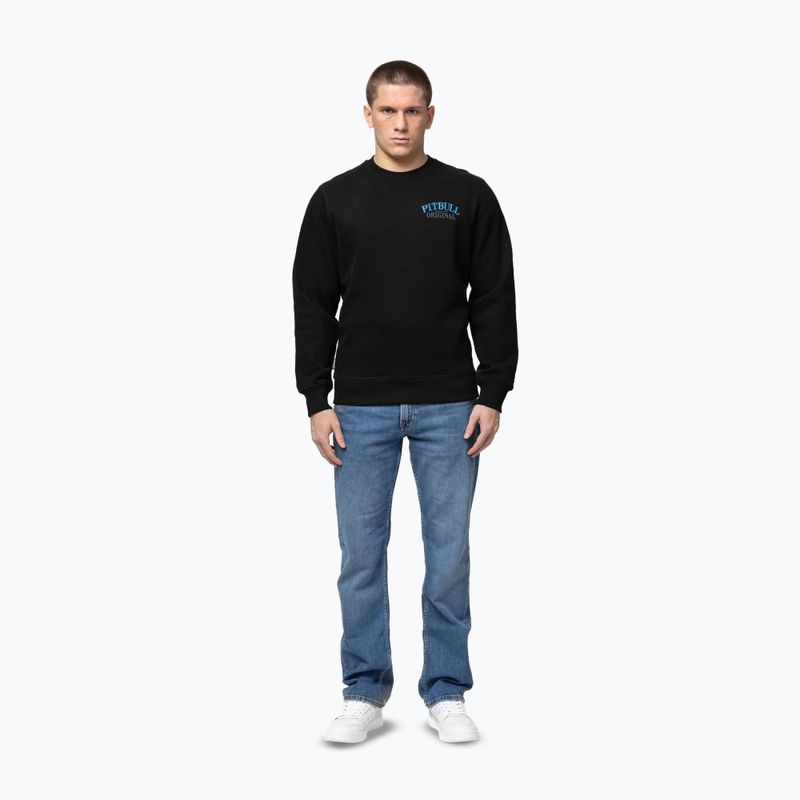 Férfi pulóver Pitbull Crewneck Midnight black 2