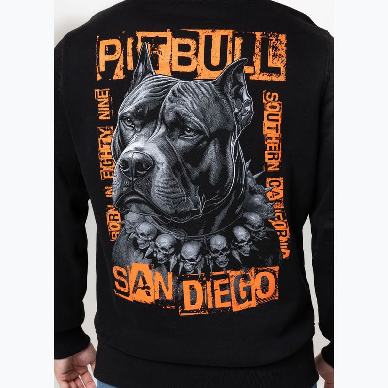Férfi kapucnis pulóver Pitbull Blacky Hooded black 3