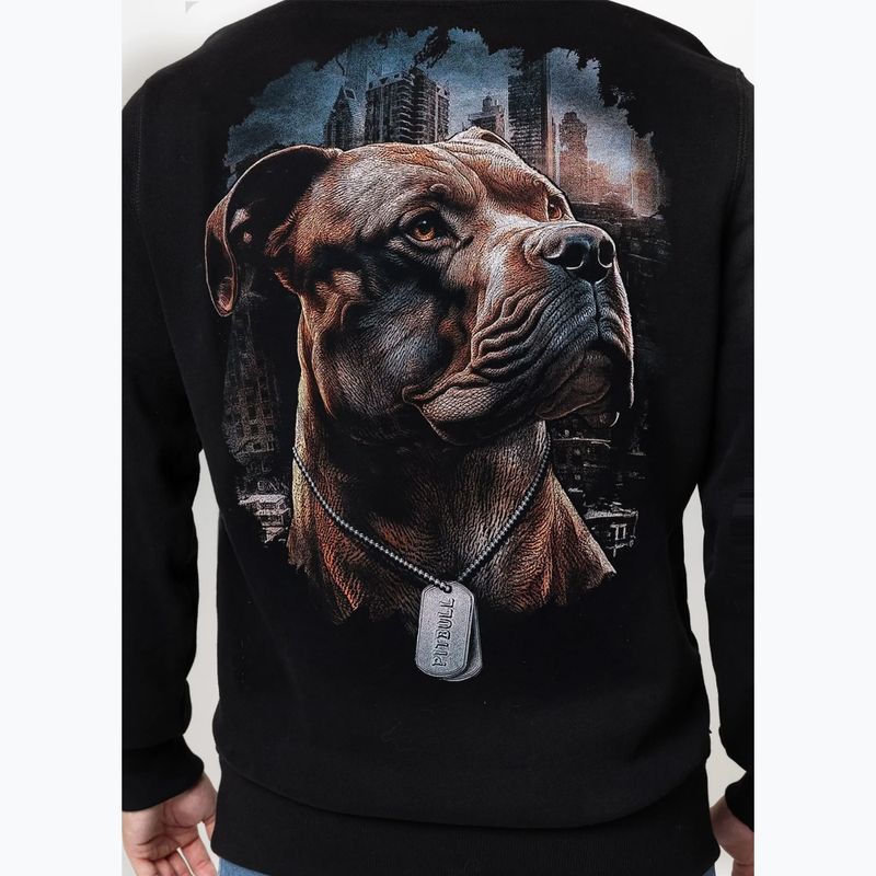 Férfi pulóver Pitbull Hero Hooded black 3