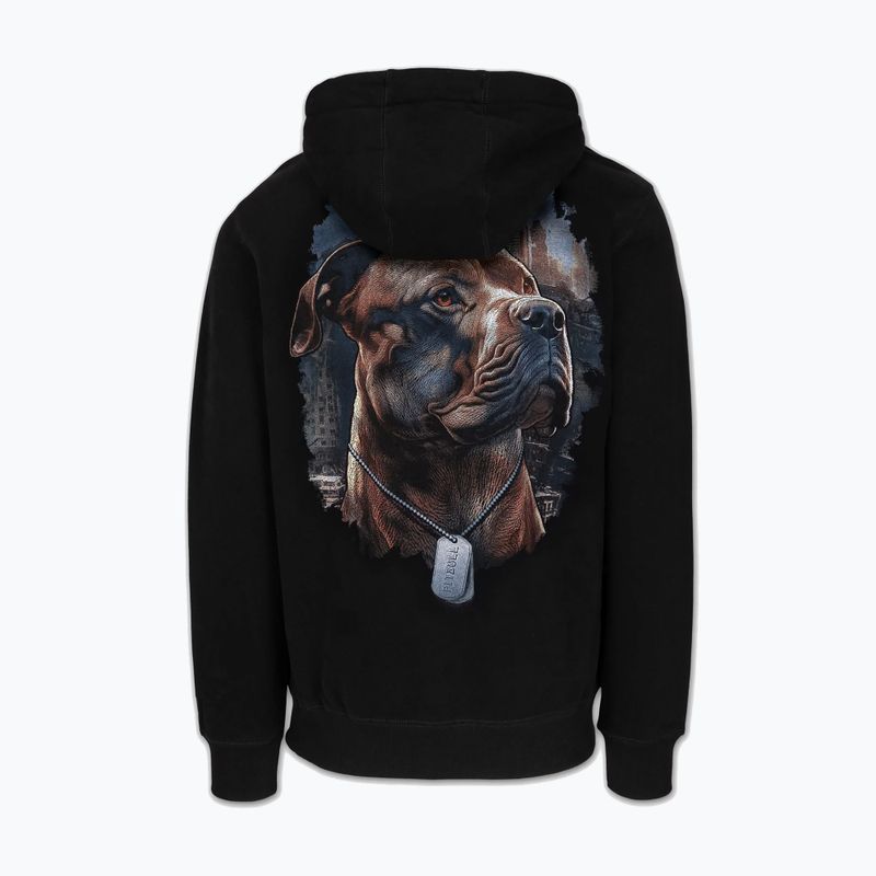 Férfi pulóver Pitbull Hero Hooded black 2