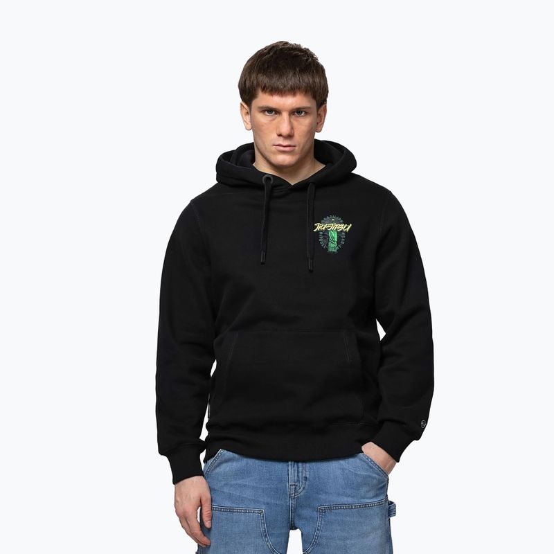 Férfi kapucnis pulóver Pitbull Bjj Fight Dvsn Hooded black