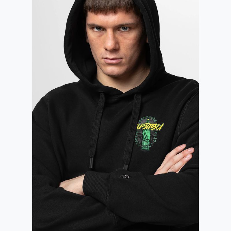 Férfi kapucnis pulóver Pitbull Bjj Fight Dvsn Hooded black 4