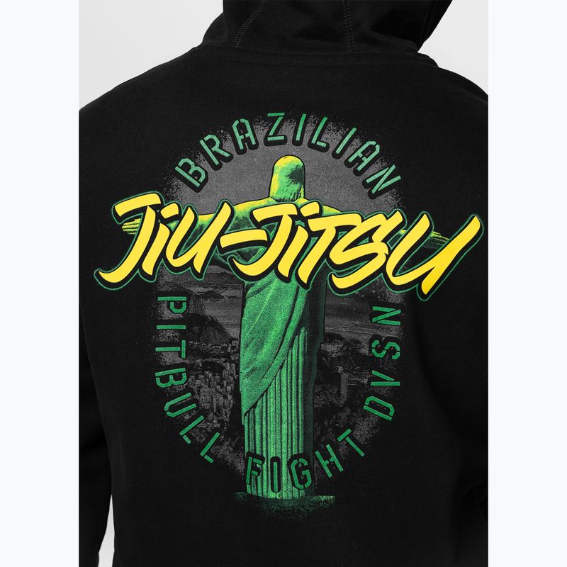Férfi kapucnis pulóver Pitbull Bjj Fight Dvsn Hooded black 5