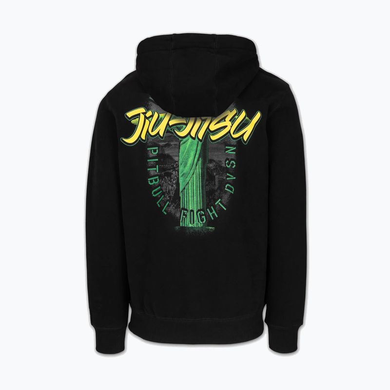 Férfi kapucnis pulóver Pitbull Bjj Fight Dvsn Hooded black 2