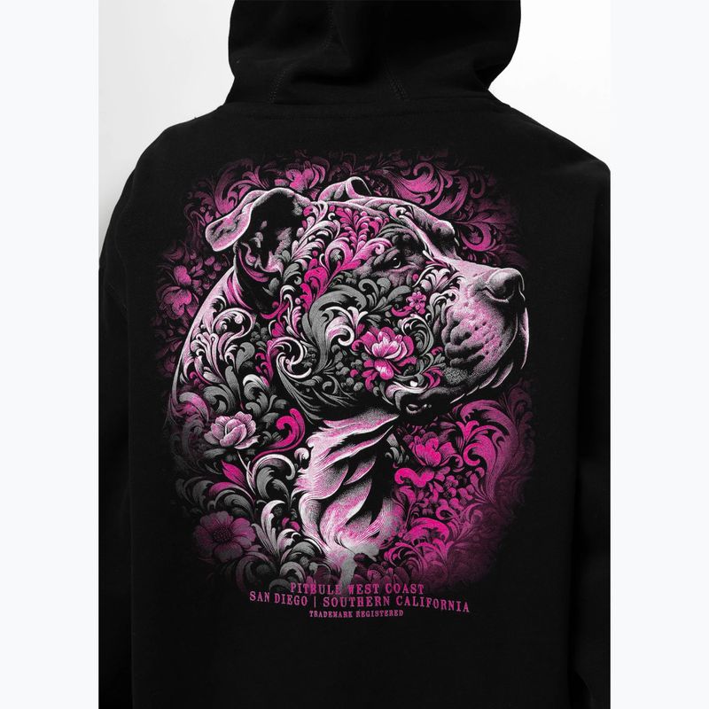 Női pulóver Pitbull Tattoo Hooded black 4