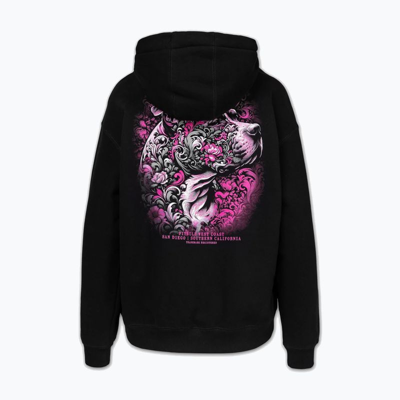 Női pulóver Pitbull Tattoo Hooded black 6