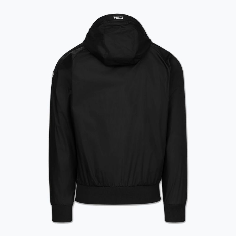 Férfi kabát Pitbull Athletic Logo Nylon Hooded black 6