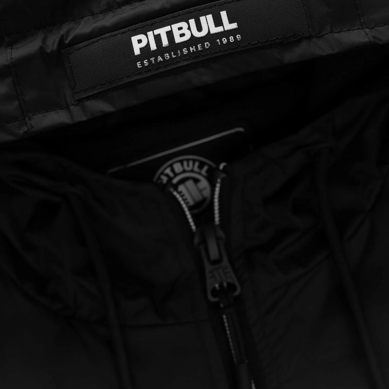 Férfi kabát Pitbull Athletic Logo Nylon Hooded black 9