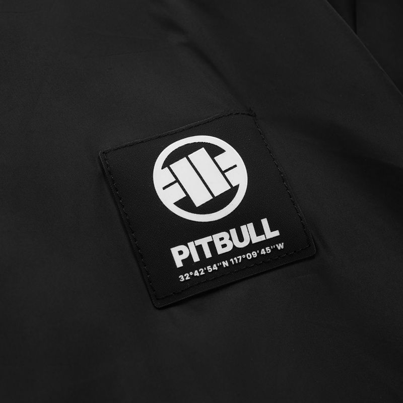 Férfi kabát Pitbull Athletic Logo Nylon Hooded black 10