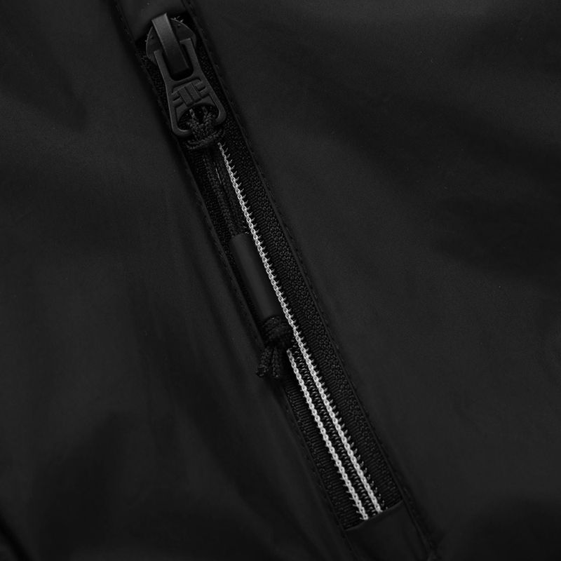 Férfi kabát Pitbull Athletic Logo Nylon Hooded black 12