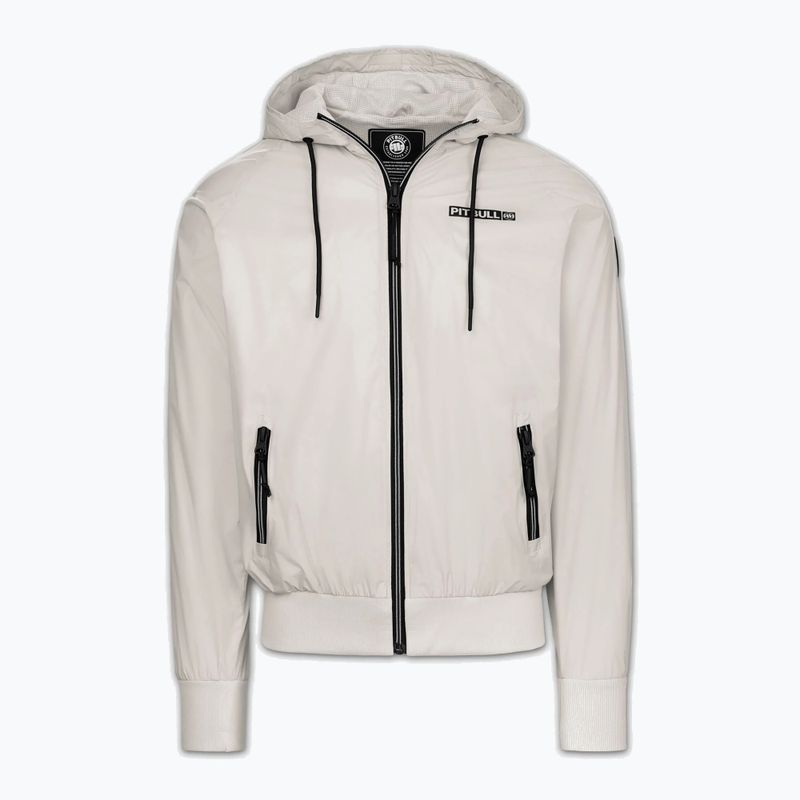 Férfi kabát Pitbull Athletic Logo Nylon Hooded light sand 5