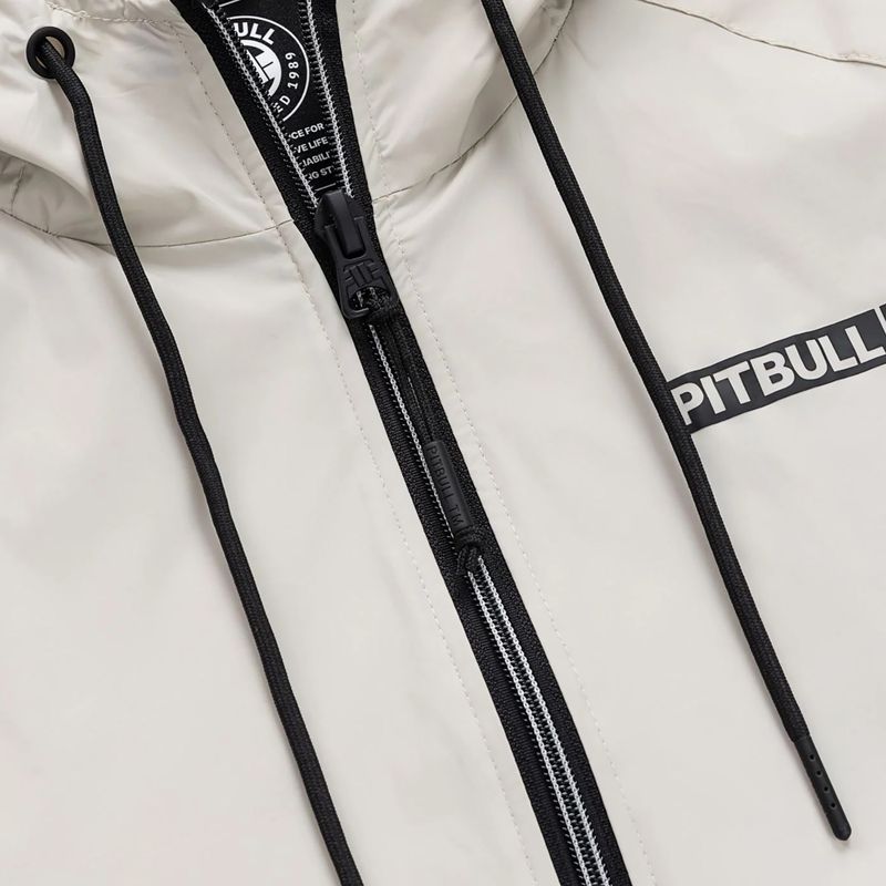Férfi kabát Pitbull Athletic Logo Nylon Hooded light sand 7