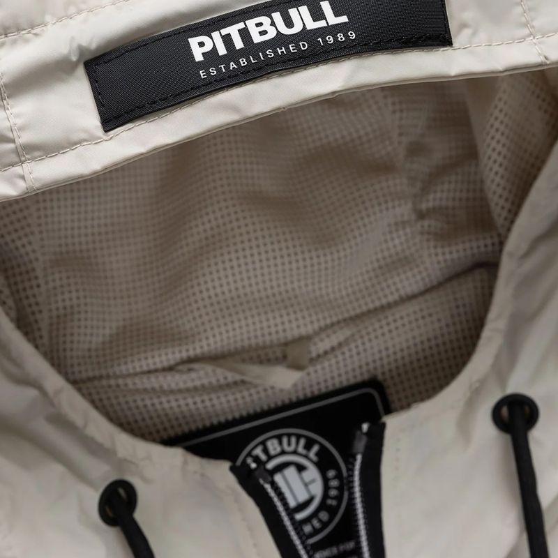 Férfi kabát Pitbull Athletic Logo Nylon Hooded light sand 8