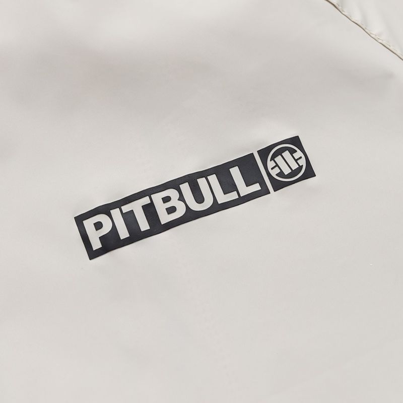 Férfi kabát Pitbull Athletic Logo Nylon Hooded light sand 9