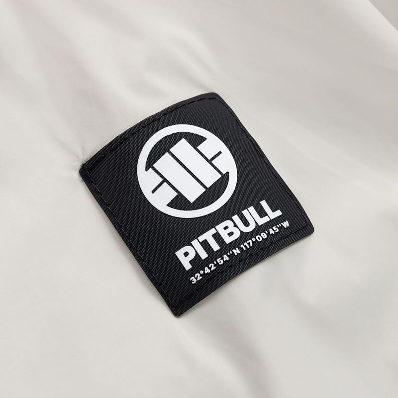 Férfi kabát Pitbull Athletic Logo Nylon Hooded light sand 10