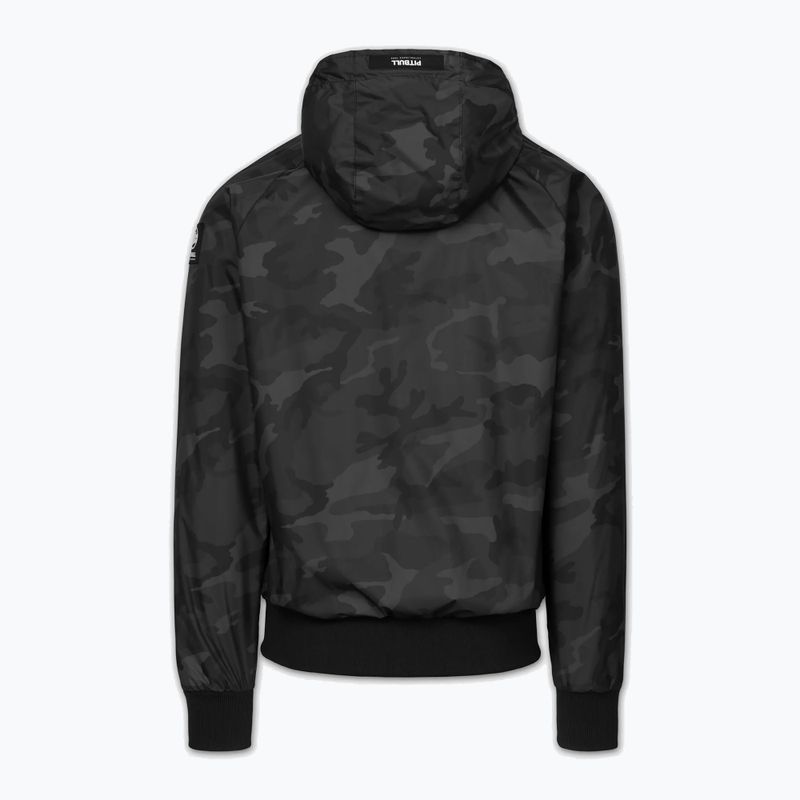 Férfi kabát Pitbull Athletic Logo Nylon Hooded black 7