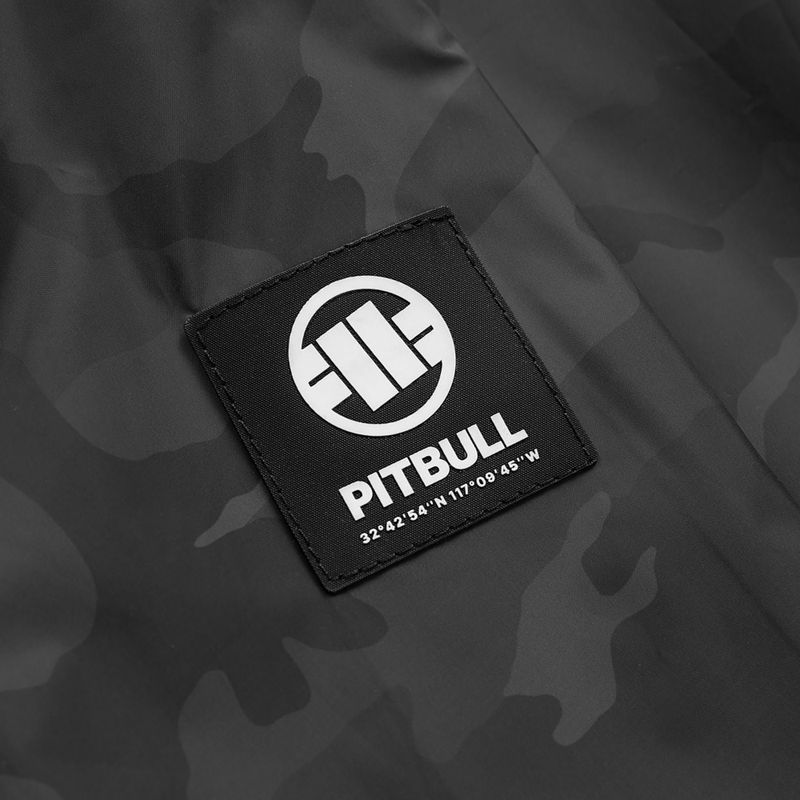 Férfi kabát Pitbull Athletic Logo Nylon Hooded black 11