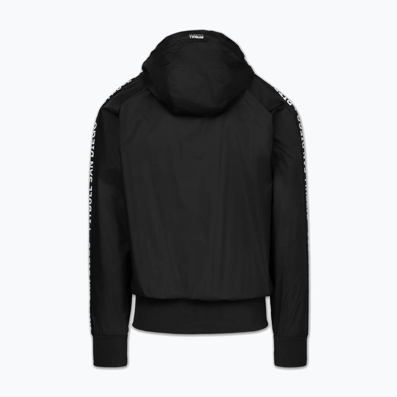 Férfi kabát Pitbull Athletic Tape Nylon Hooded black 4