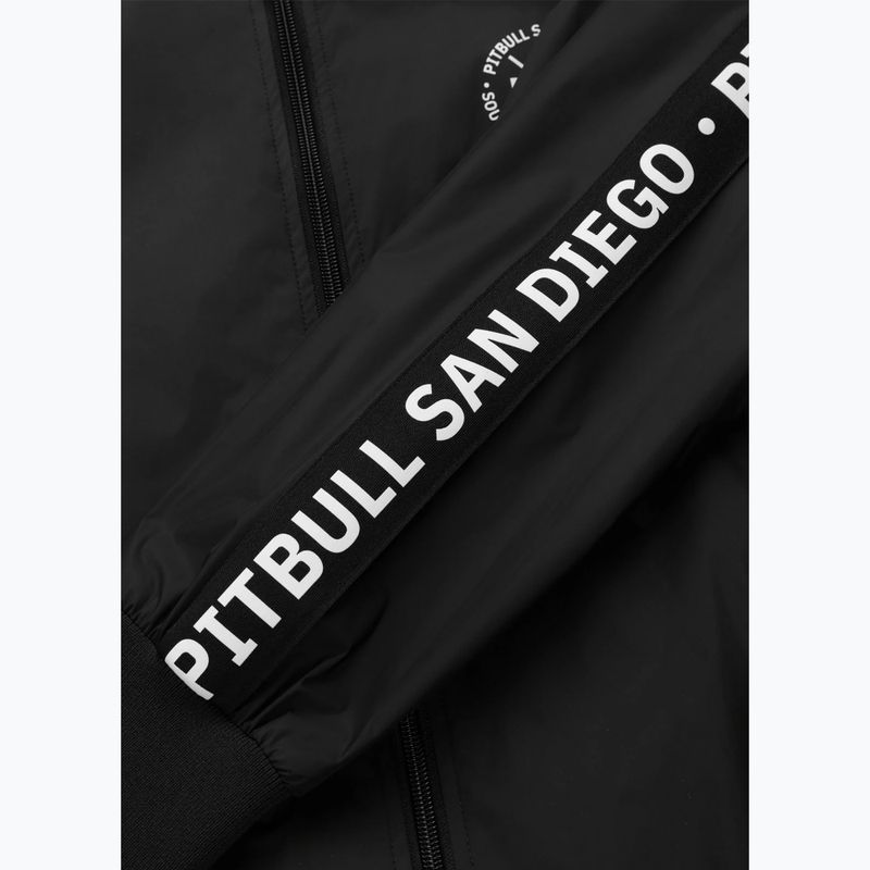Férfi kabát Pitbull Athletic Tape Nylon Hooded black 7