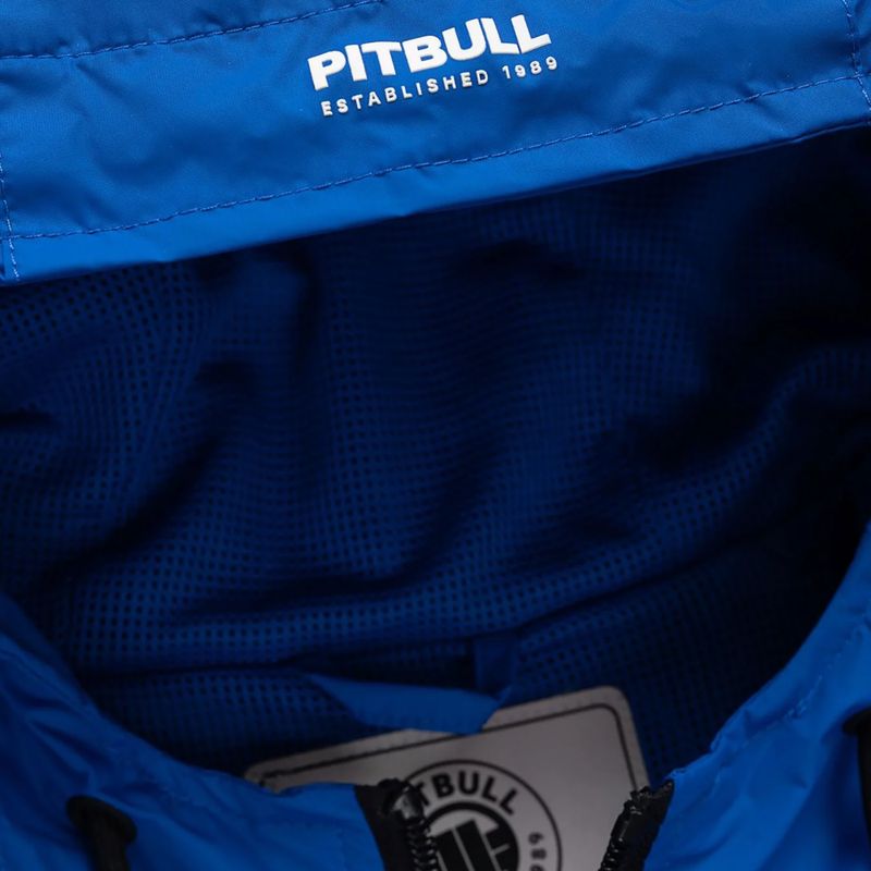 Férfi kabát Pitbull Athletic Tape Nylon Hooded electric blue 11
