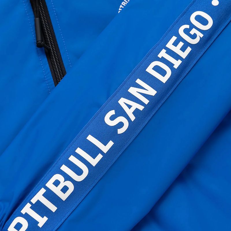 Férfi kabát Pitbull Athletic Tape Nylon Hooded electric blue 12