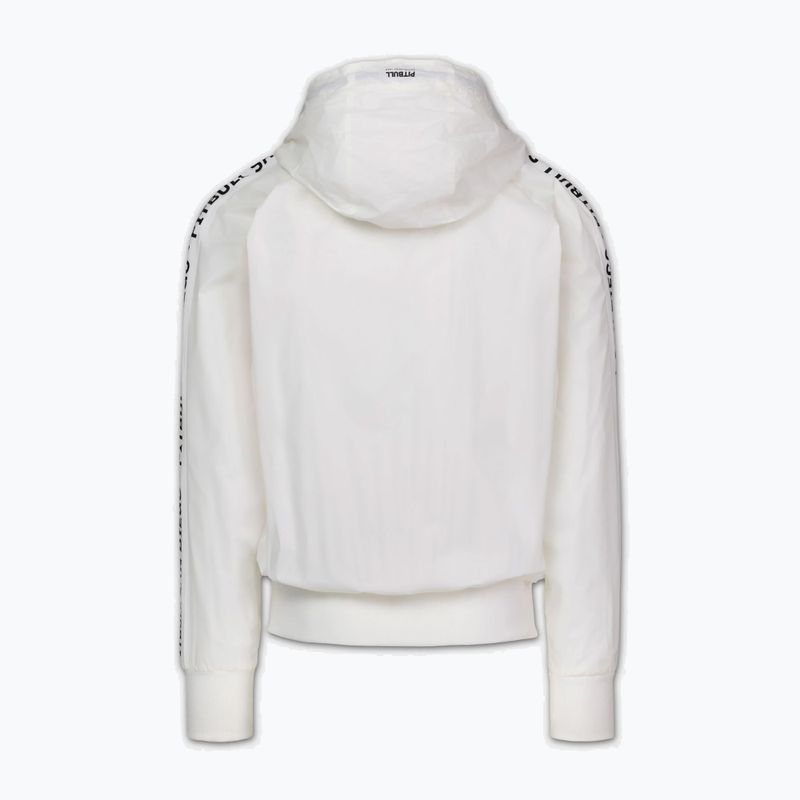 Férfi kabát Pitbull Athletic Tape Nylon Hooded off white 5