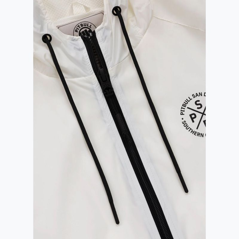 Férfi kabát Pitbull Athletic Tape Nylon Hooded off white 6