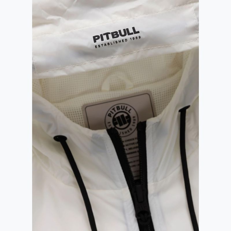 Férfi kabát Pitbull Athletic Tape Nylon Hooded off white 7