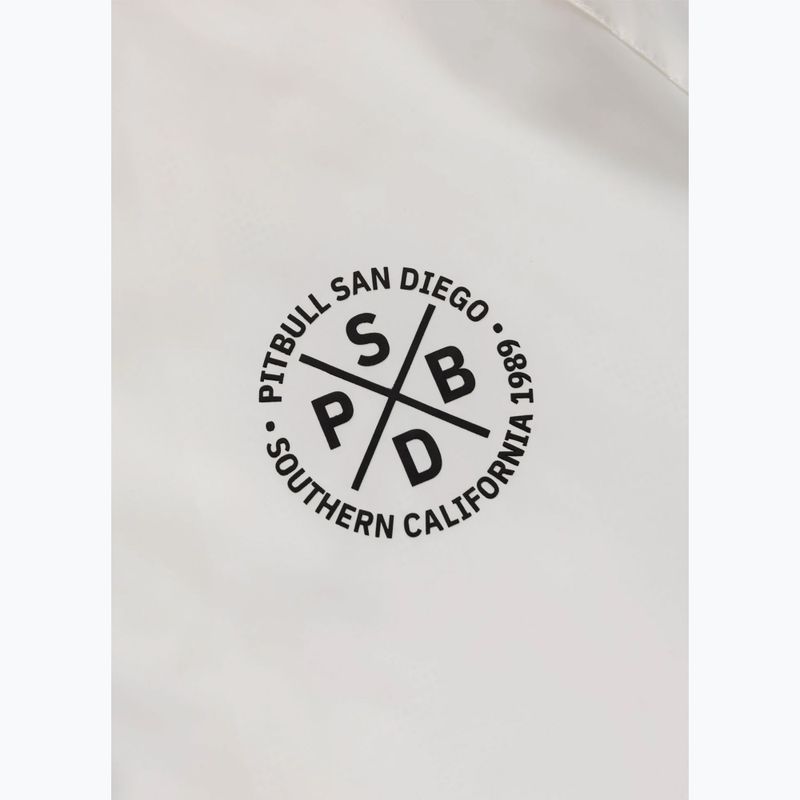 Férfi kabát Pitbull Athletic Tape Nylon Hooded off white 8