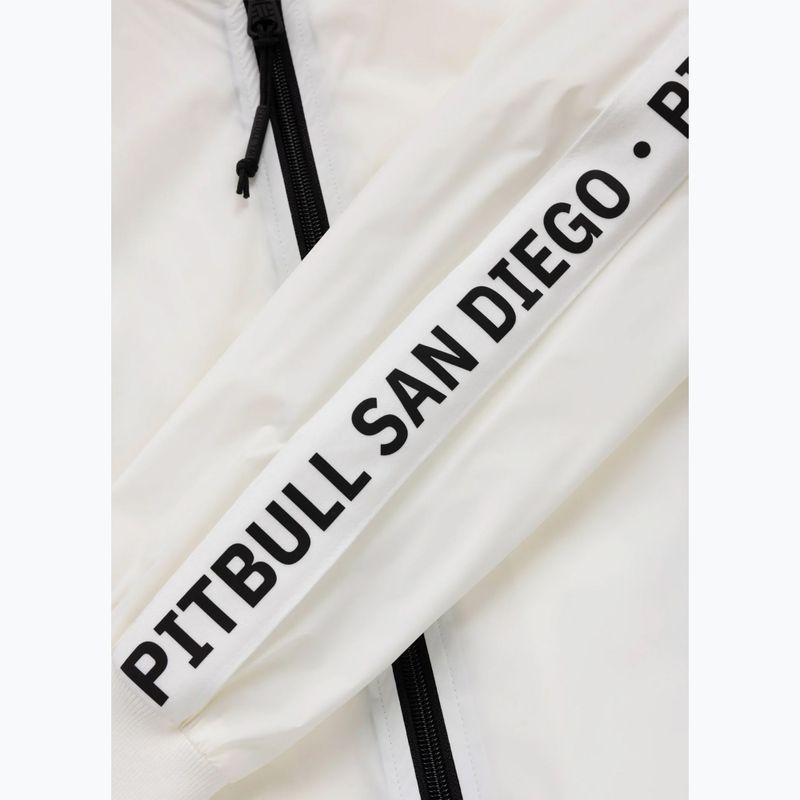 Férfi kabát Pitbull Athletic Tape Nylon Hooded off white 9