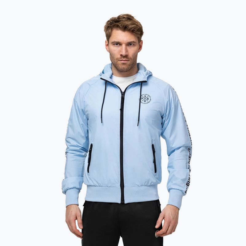 Férfi kabát Pitbull Athletic Tape Nylon Hooded light blue 4