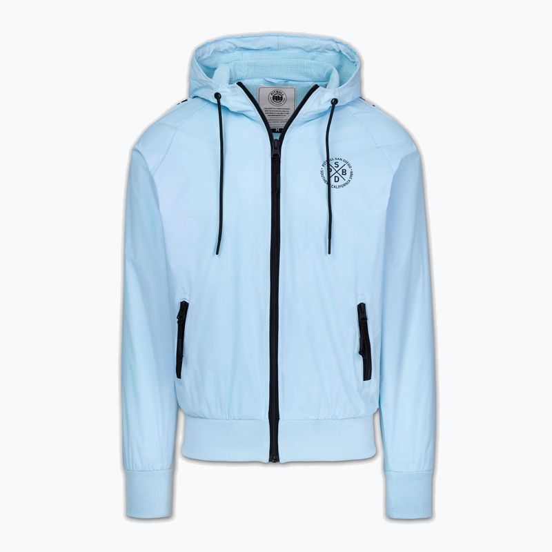 Férfi kabát Pitbull Athletic Tape Nylon Hooded light blue 5