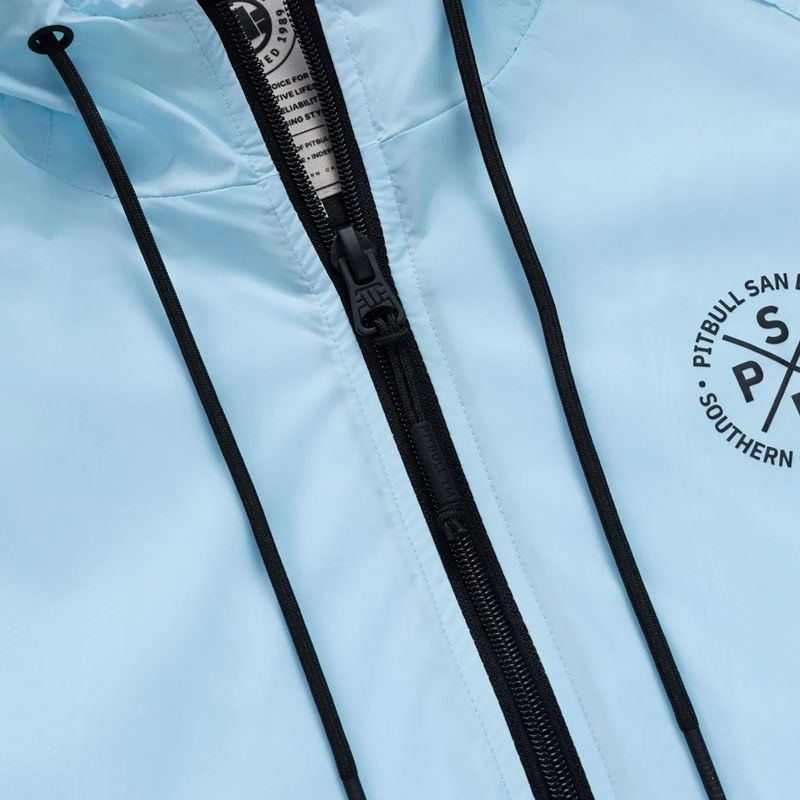 Férfi kabát Pitbull Athletic Tape Nylon Hooded light blue 7