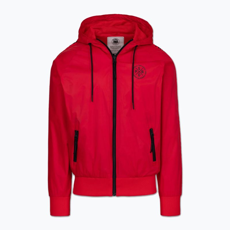 Férfi kabát Pitbull Athletic Tape Nylon Hooded red 6