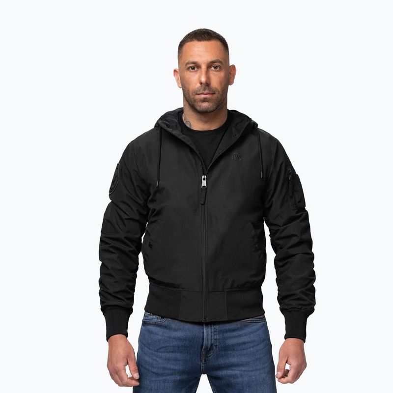 Férfi kabát Pitbull Hooper Hooded black 4