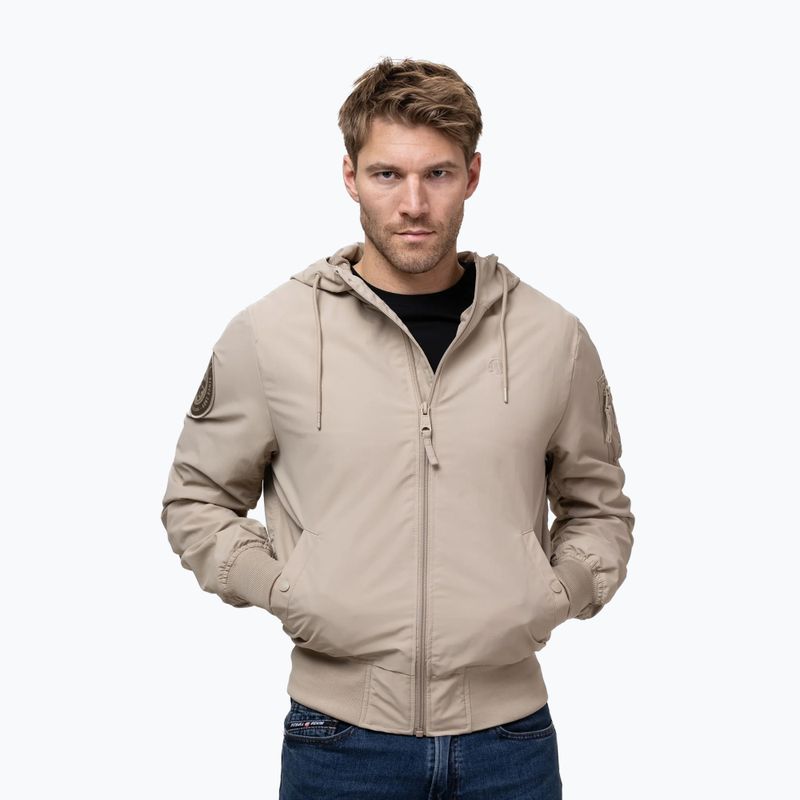 Férfi kabát Pitbull Hooper Hooded sand 4