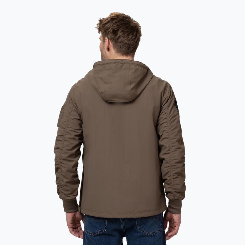 Férfi kabát Pitbull Meandro Kangaroo dark brown 3