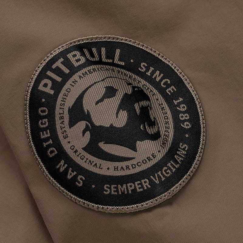 Férfi kabát Pitbull Meandro Kangaroo dark brown 9