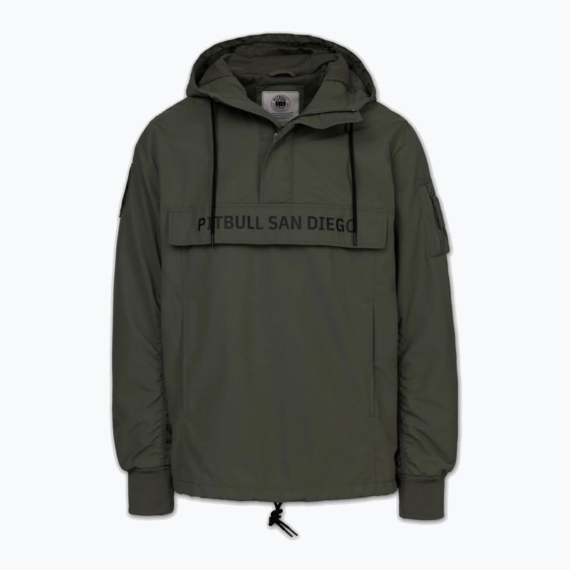 Férfi kabát Pitbull Meandro Kangaroo dark olive 3