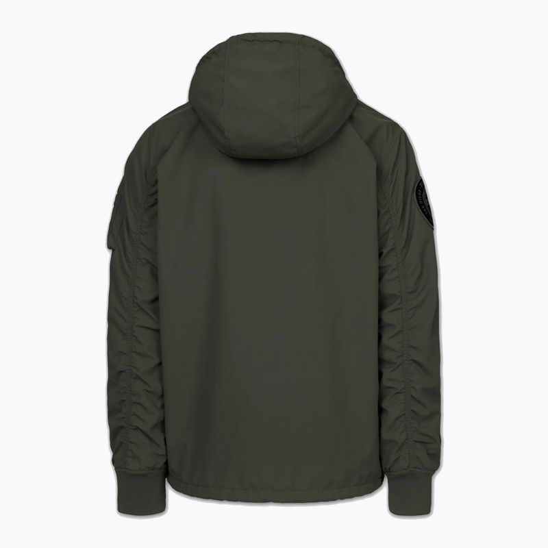 Férfi kabát Pitbull Meandro Kangaroo dark olive 4