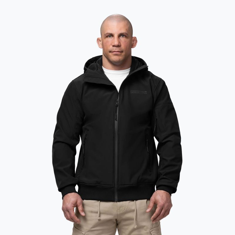 Férfi kabát Pitbull Roscoe Softshell black 4