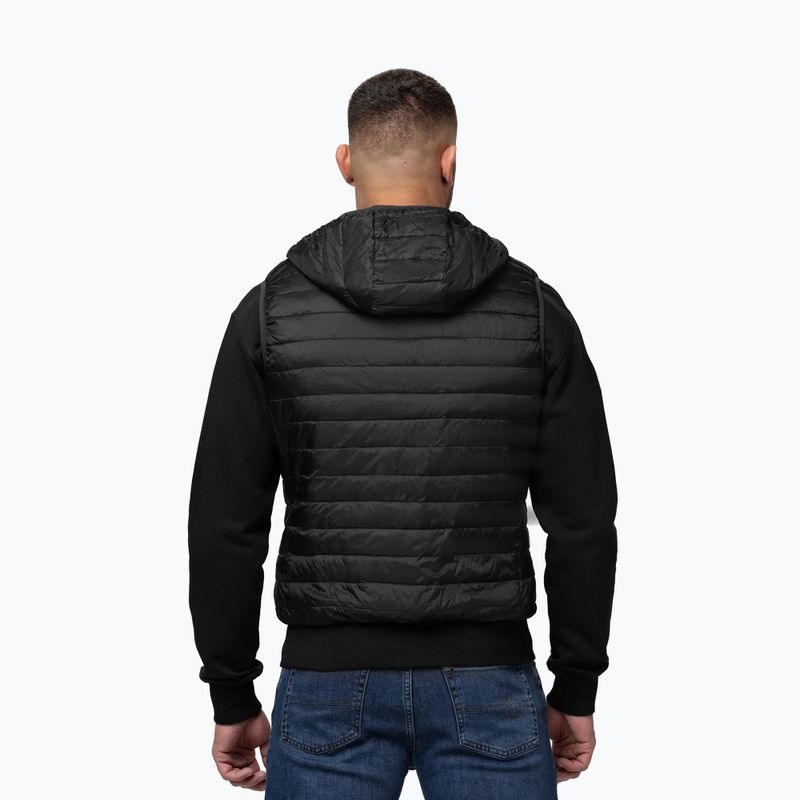 Férfi ujjatlan Pitbull Hofer Hybrid Padded Hooded black 3