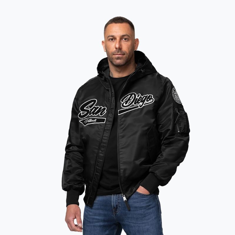 Férfi kabát Pitbull Aero Flight Hooded black