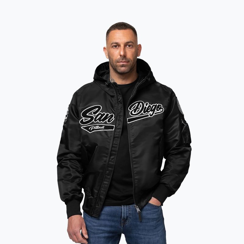 Férfi kabát Pitbull Aero Flight Hooded black 4