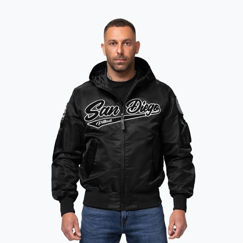 Férfi kabát Pitbull Aero Flight Hooded black 5