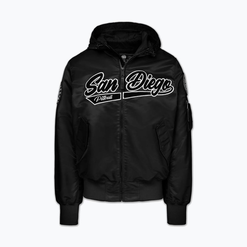 Férfi kabát Pitbull Aero Flight Hooded black 6