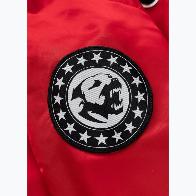 Férfi kabát Pitbull Aero Flight Hooded fluo/red 9