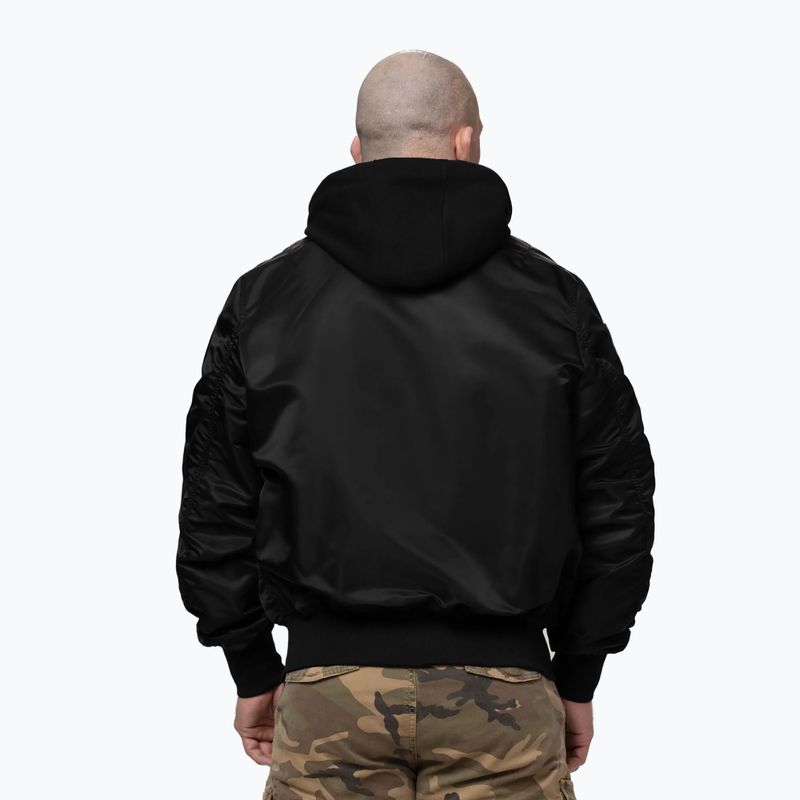 Férfi kabát Pitbull Mason San Diego Baseball Hooded black 3